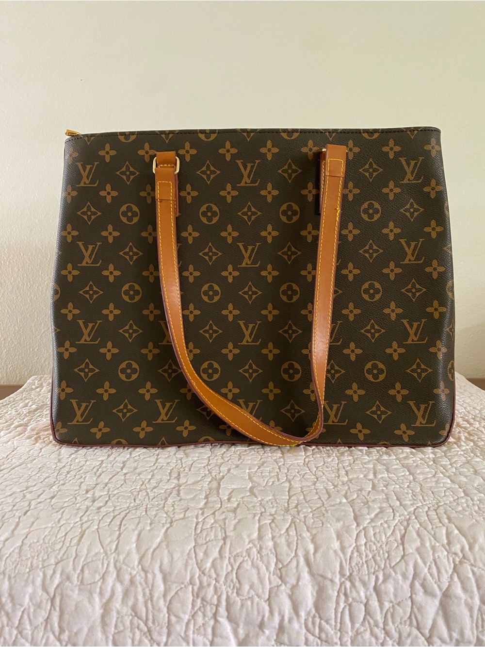 Designer Inspired Monogram Tote - Excellent Condition
